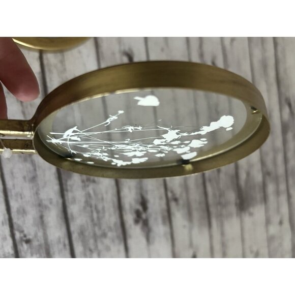 Hobby Lobby Purple Flowers Gold Metal Wall Hook Round PAIR - Picture 3 of 8